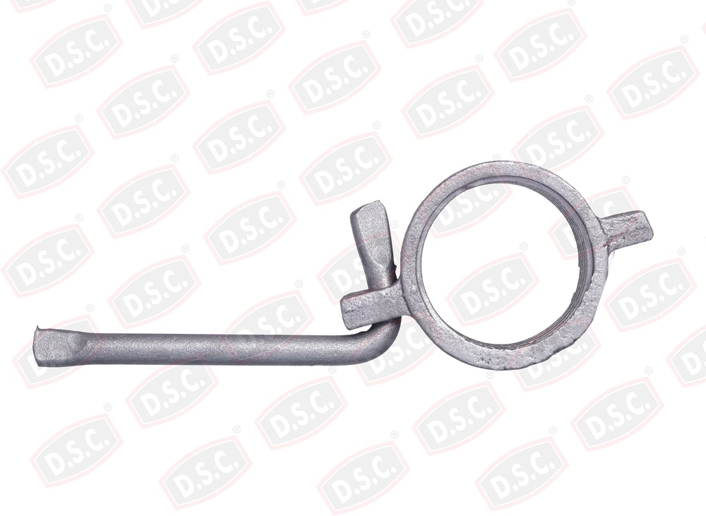 Prop Nut - Cast Iron Or Steel, Ring Type With L Handle, Galvanized Or Painted Finish, Adjustable Scaffolding Support