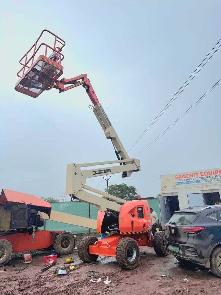 Industrial Man Lifts Crane