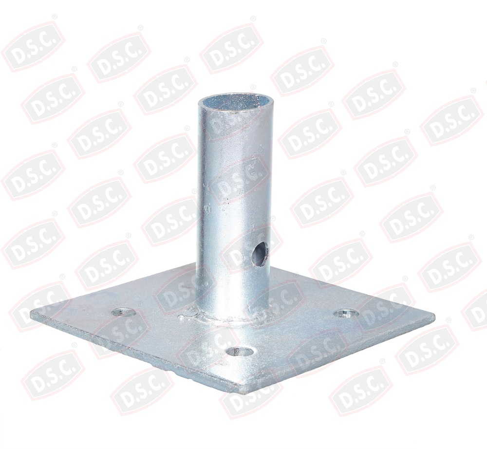 Sole Plate - Mild Steel 150x150 Mm, Hot Dip Galvanized | Corrosion Resistant, Anti-sink, Industrial Precision