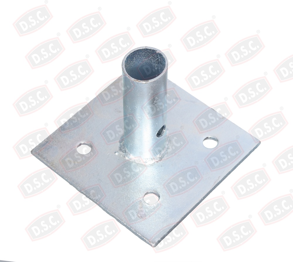 Sole Plate - Mild Steel 150x150 Mm, Hot Dip Galvanized | Corrosion Resistant, Anti-sink, Industrial Precision