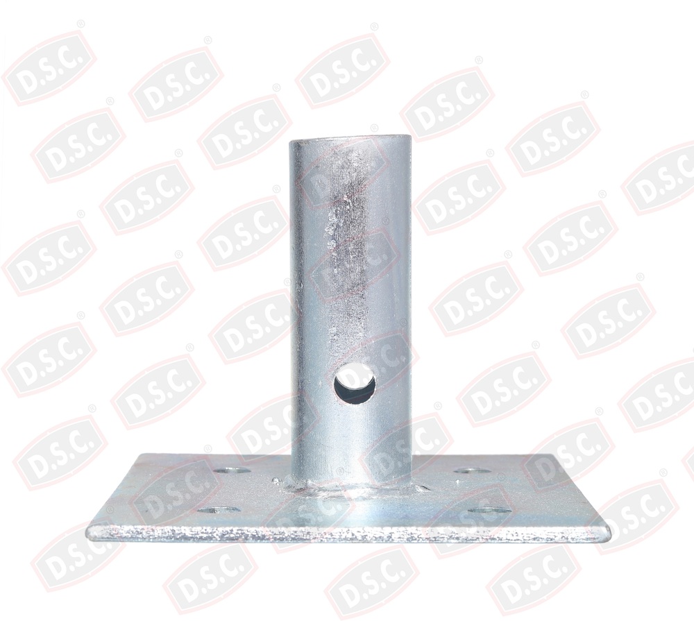 Sole Plate - Mild Steel 150x150 Mm, Hot Dip Galvanized | Corrosion Resistant, Anti-sink, Industrial Precision