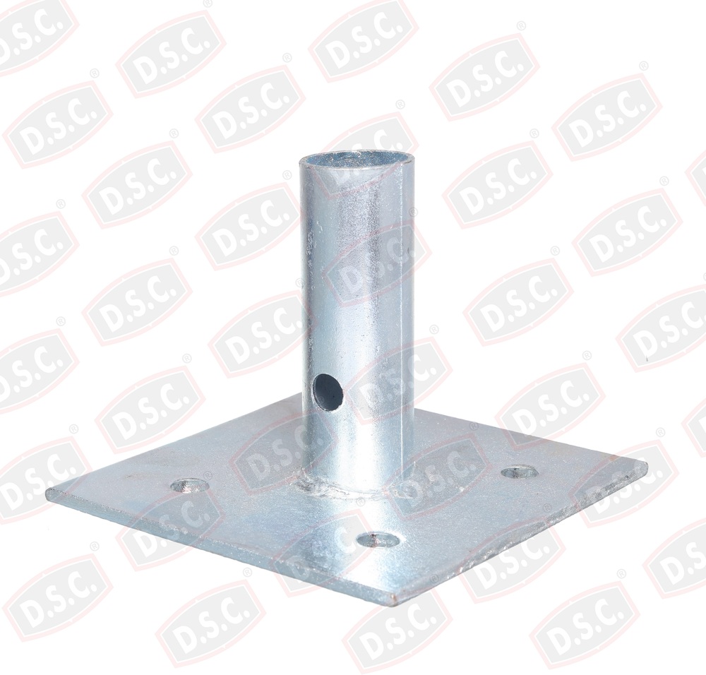 Sole Plate - Mild Steel 150x150 Mm, Hot Dip Galvanized | Corrosion Resistant, Anti-sink, Industrial Precision