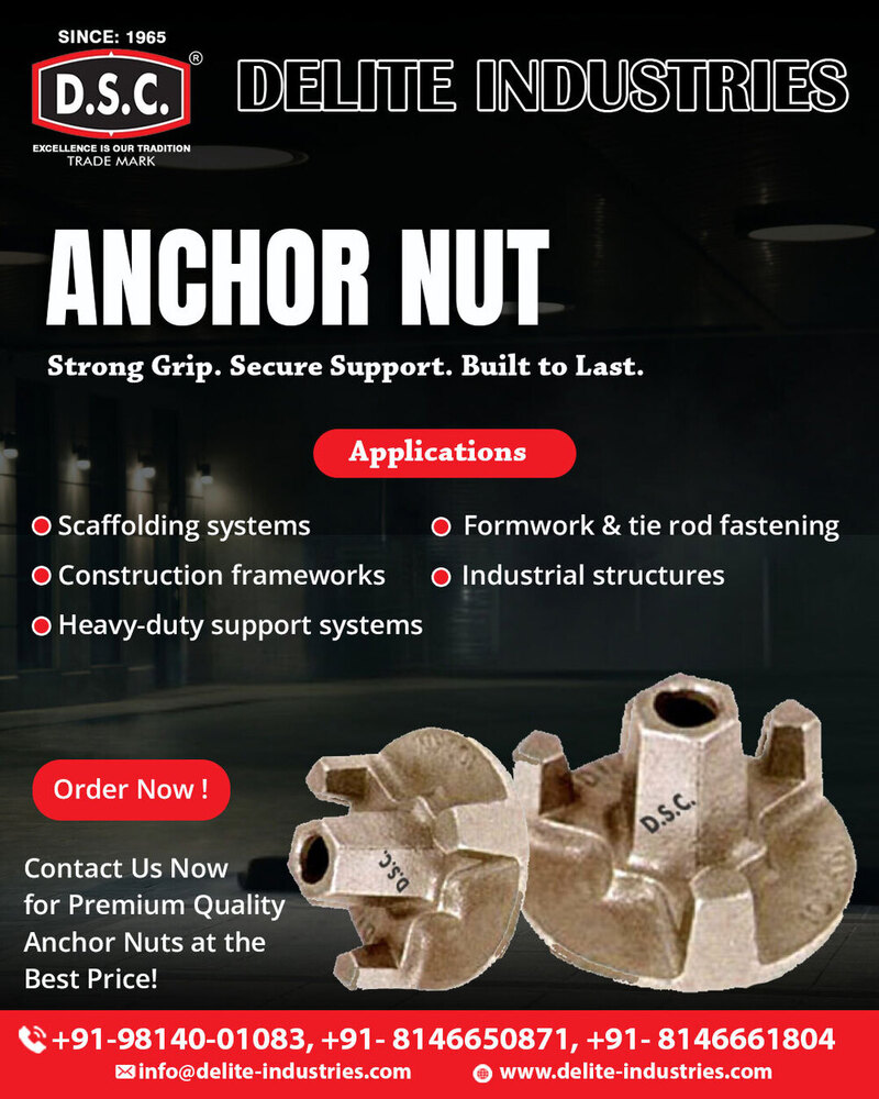 Anchor Nut - Ductile Cast Iron/steel, Custom Diameter, Galvanized | Strong Hold, Reusable, Tie Rod Compatible
