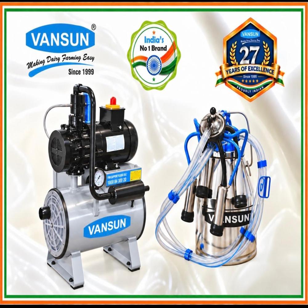 1HP- Single Bucket Buffalo Milking Machine (Prima)