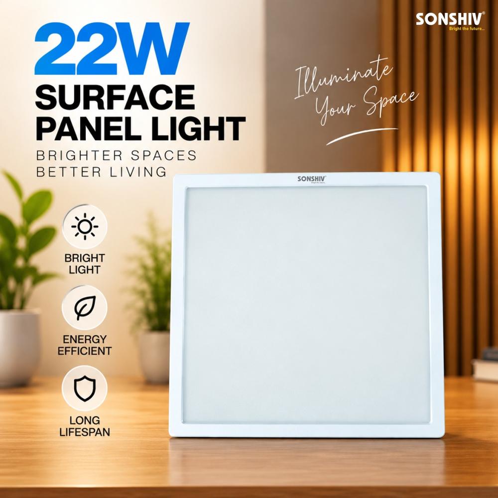 22w Square Surface Panel Light