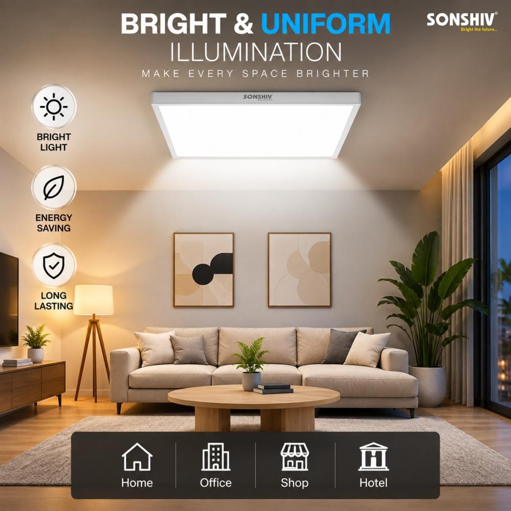 22w Square Surface Panel Light
