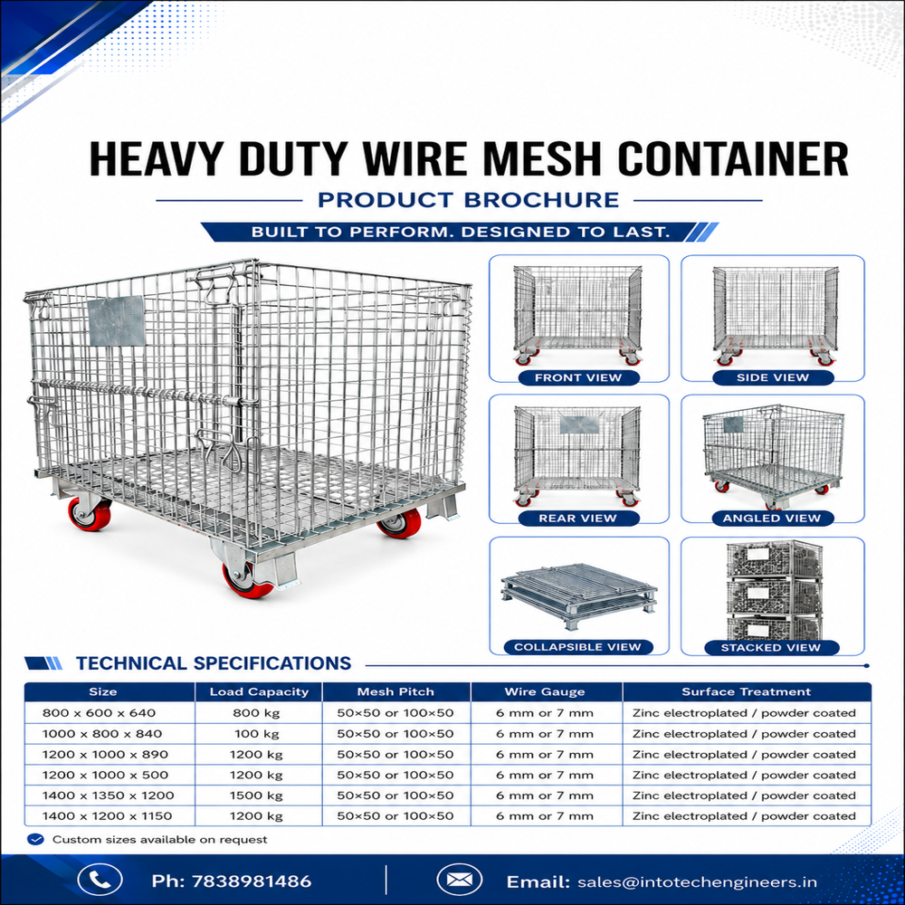 Wire Mesh Foldable Cage - Color: Silver
