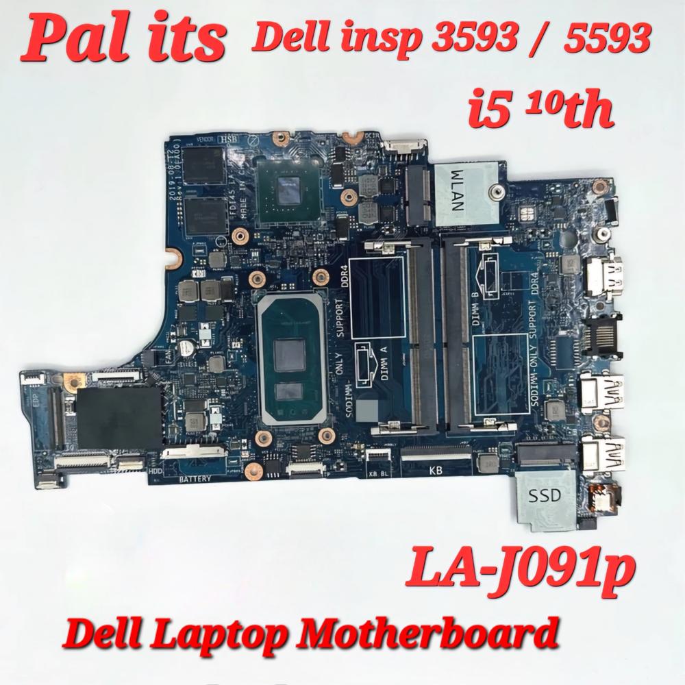 Dell Inspiron 3593 La-J091P Laptop Motherbord - Application: Na
