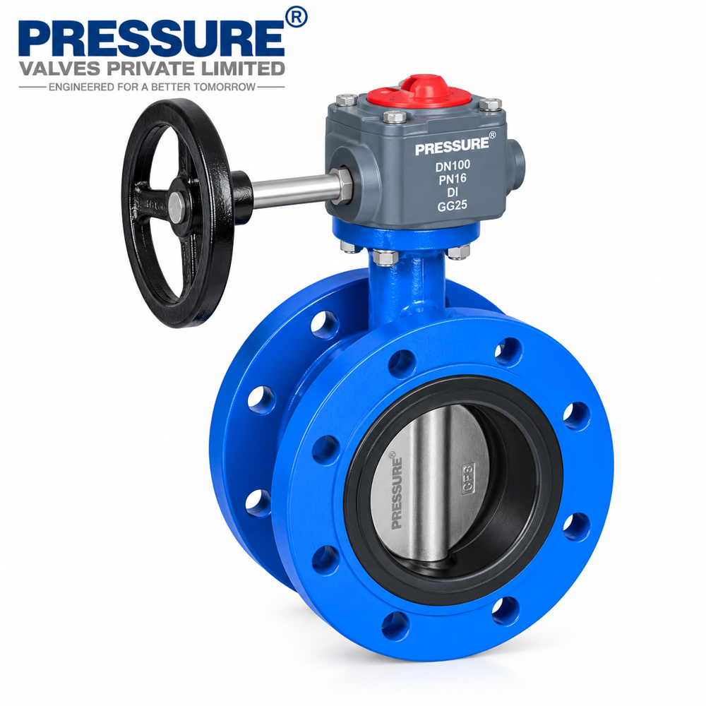Butterfly Valve - Color: Blue Paint Coated