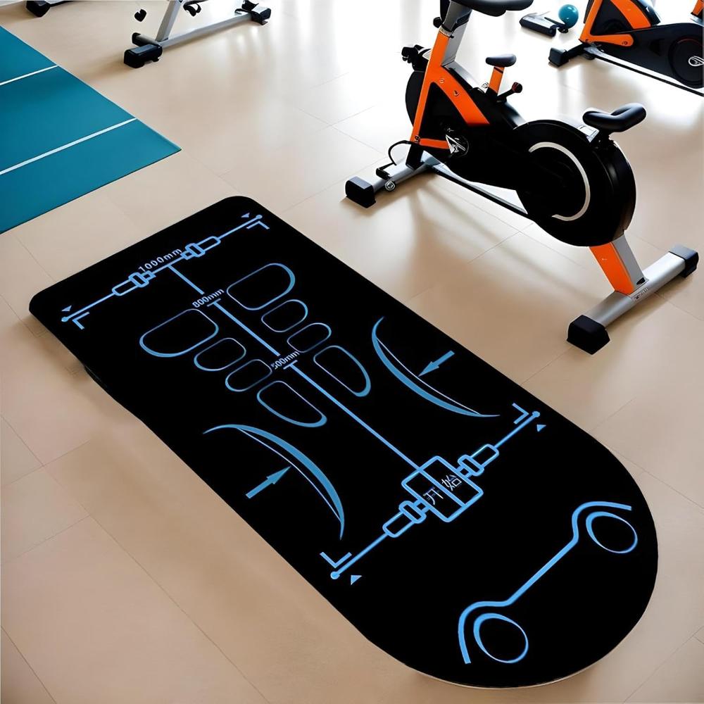 Yoga And Exercise Mat Gym Workout Mat Anti-slip Yoga Mat - Color: Black