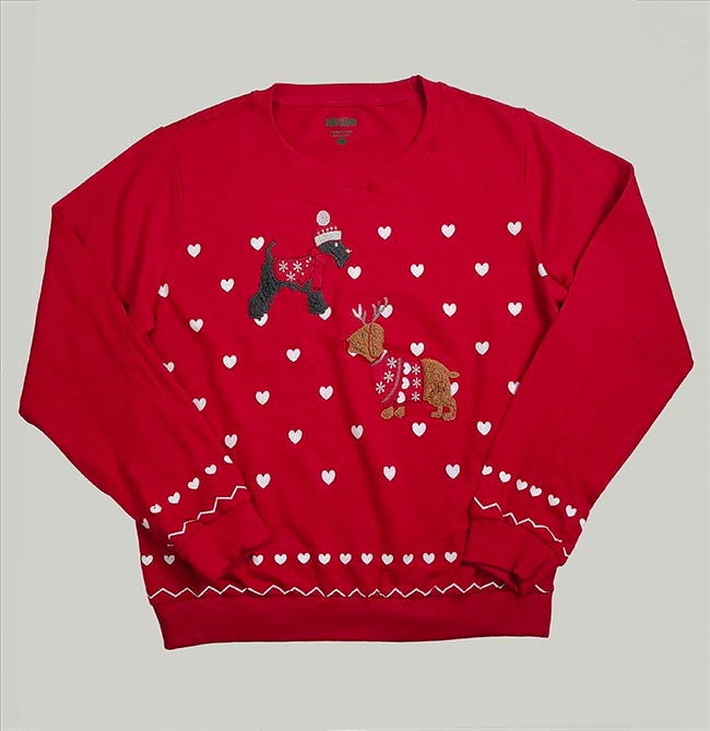 W13729 Ladies X-Mas Printed Pullovers