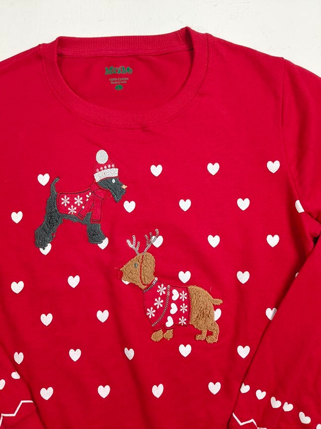 W13729 Ladies X-Mas Printed Pullovers