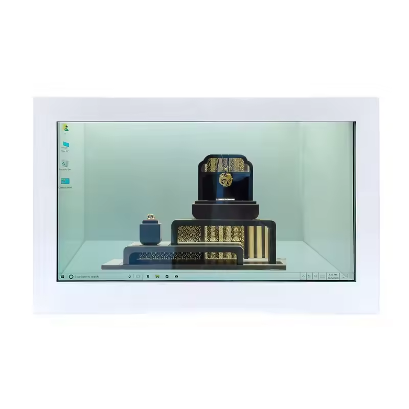 55 Inch Digital Transparent Showcase Advertising Display
