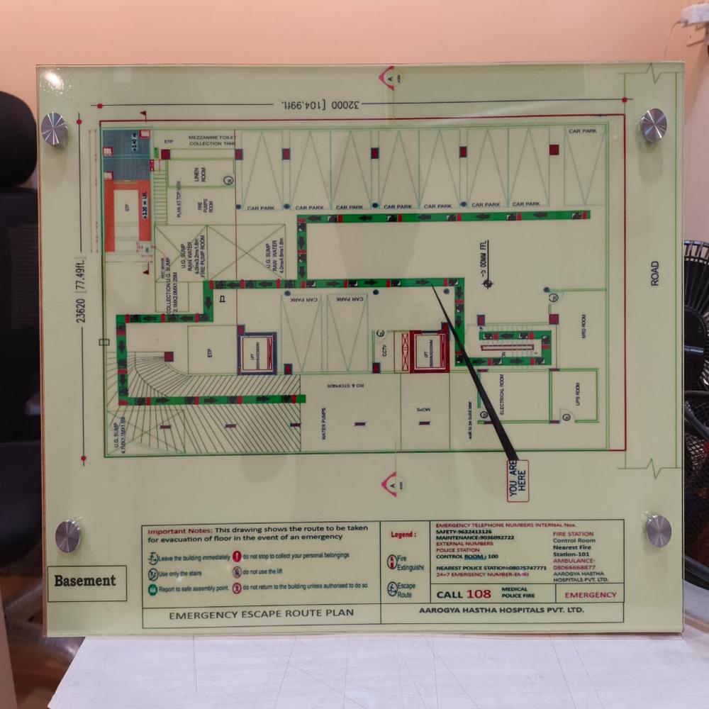 Fire Evacuation Route Plan - Application: Factories
