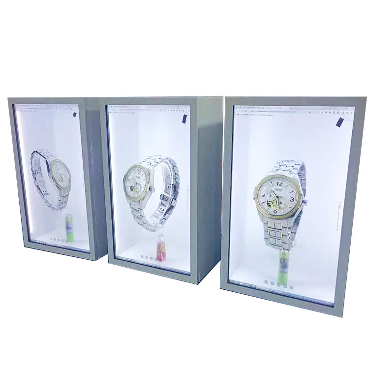 Transparent Holographic Display Box for Corporate Reception