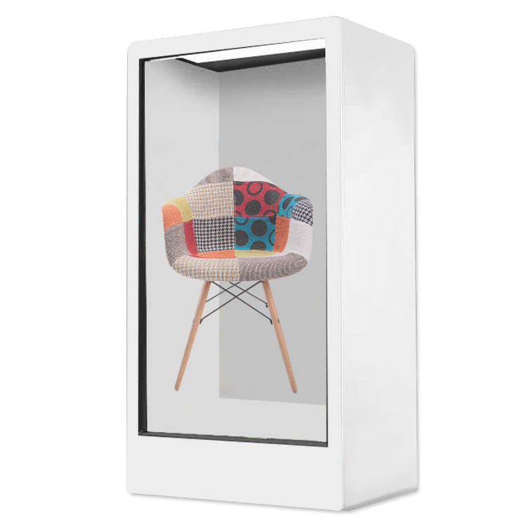 Transparent Holographic Display Box for Corporate Reception