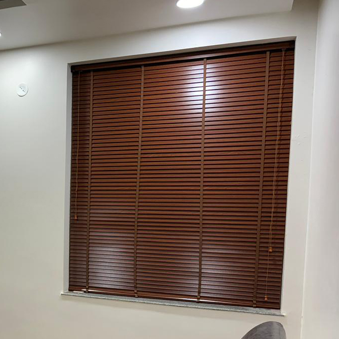 Brown Wooden Blinds
