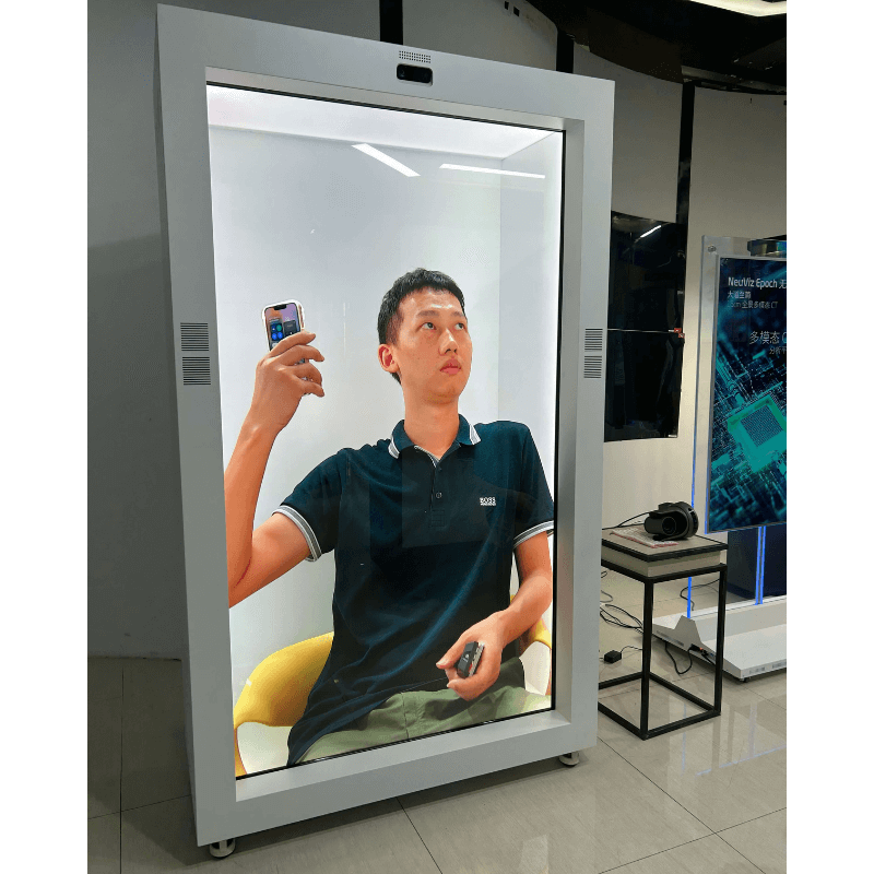 86 Inch 3D Hologram Box 4K Transparent LCD Interactive Touch Screen Display