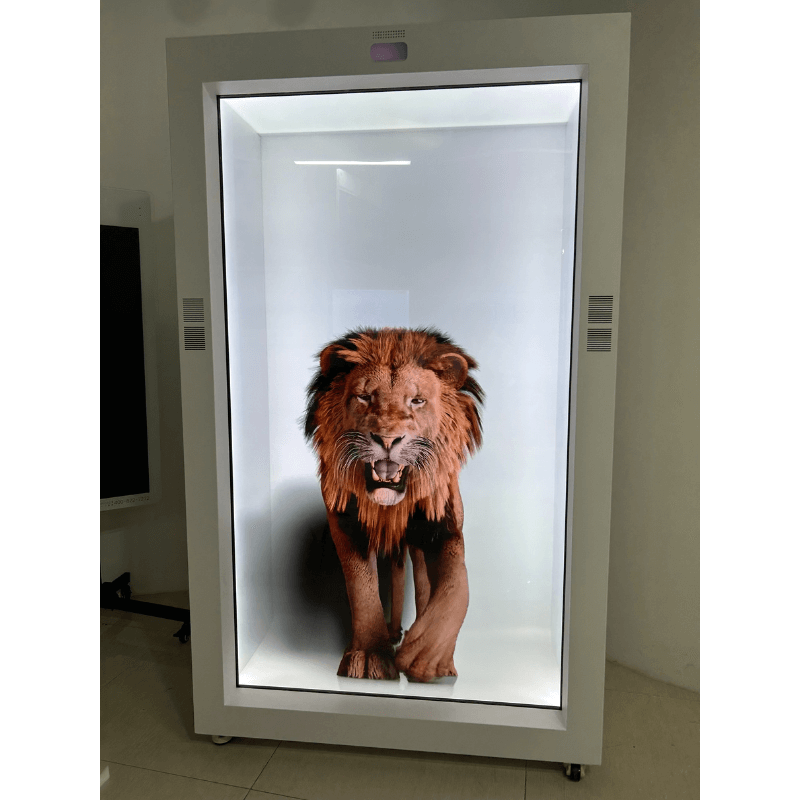86 Inch 3D Hologram Box 4K Transparent LCD Interactive Touch Screen Display