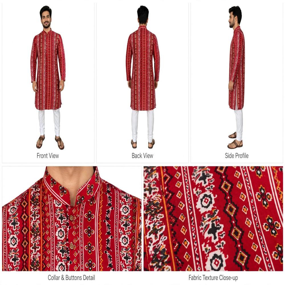 MENS PRINTED NAVRATRI KURTA
