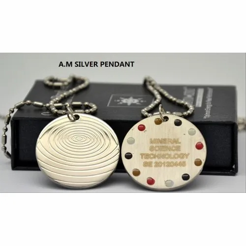 AM Silver Scalar Energy Pendant