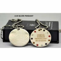 AM Silver Scalar Energy Pendant