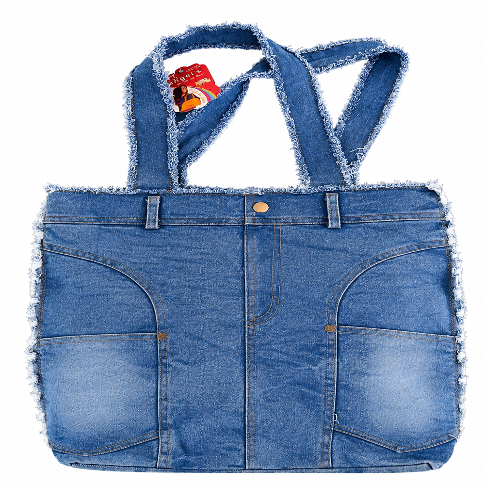 Denim side bag