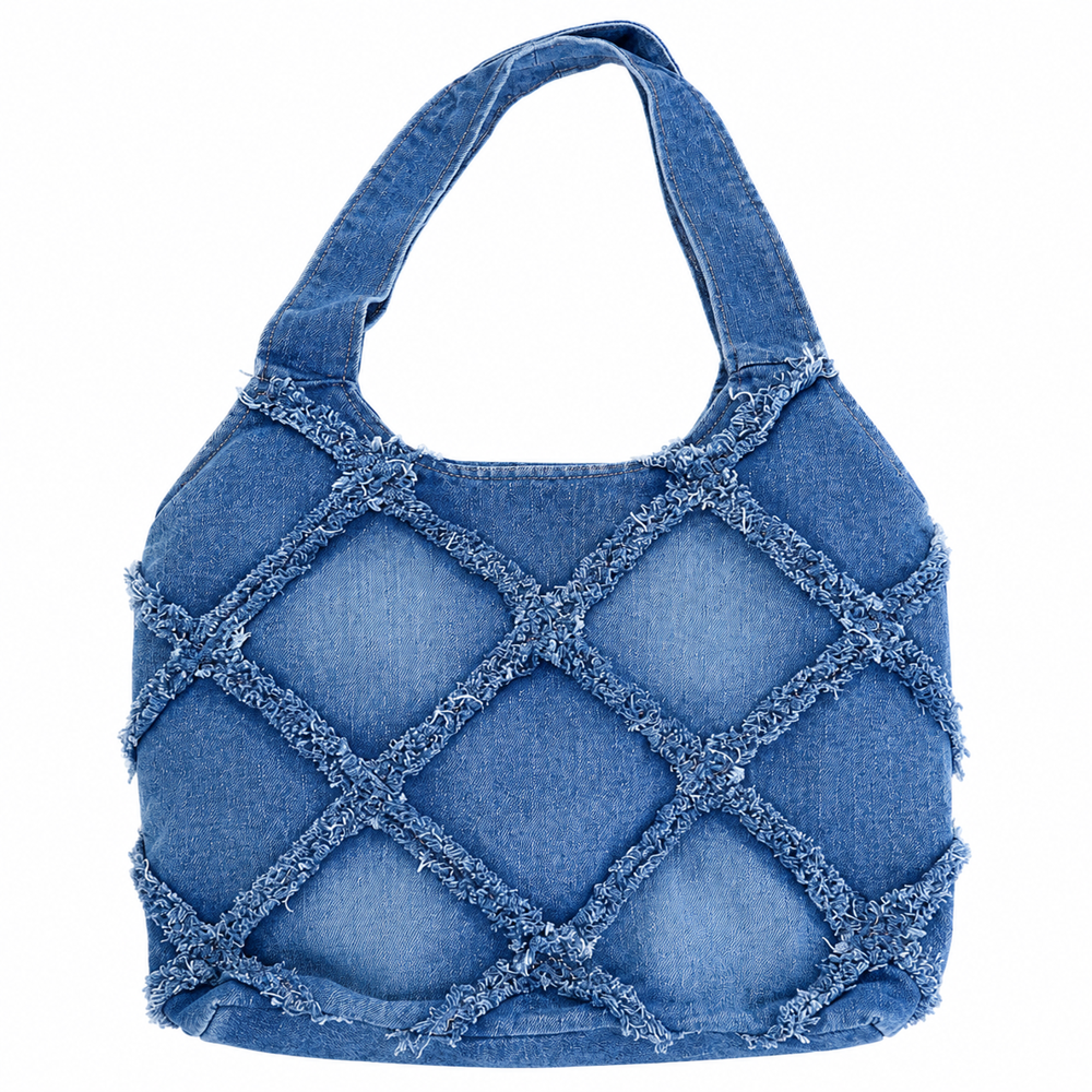 denim shoulder bag
