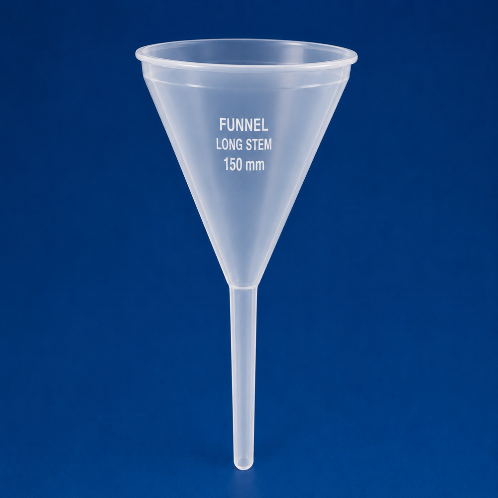 Laboratory Plastic Funnel - Size: 150Mm