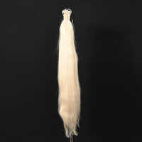 18 Inches Single Drawn Weft Remy Hair Bleached Hair Wig