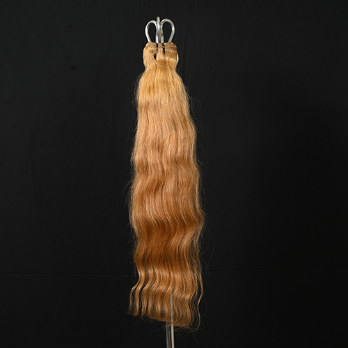 18 Inches Single Drawn weft Virgin Hair Bleached Hair Wig