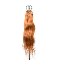 22 Inches Single Drawn Bulk Remy Hair Bleached Hair Wig