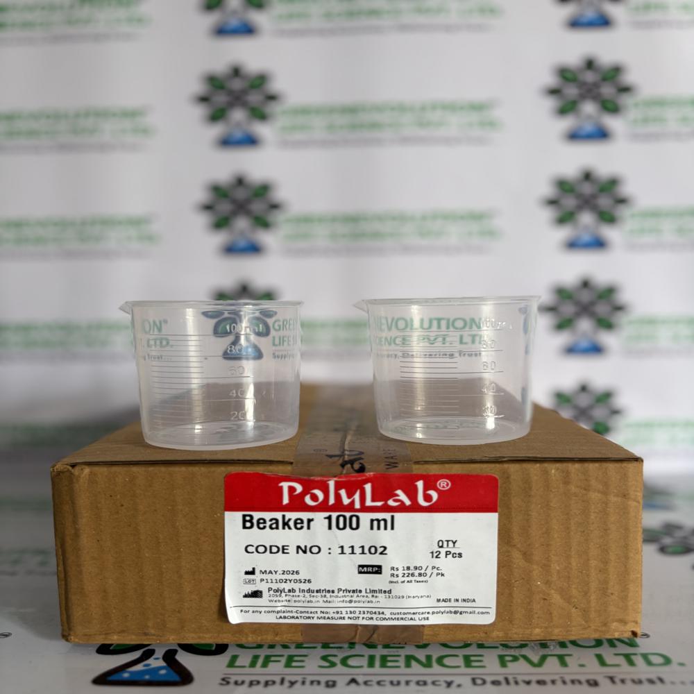 Beaker 100ml Polylab