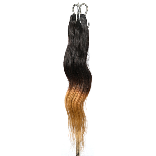 22 Inches Single Drawn Bulk Remy Hair Bleached Hair Wig