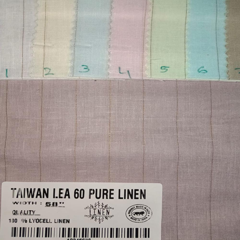 60 LEE COTTON LINEN SHIRTING FABRIC 58"