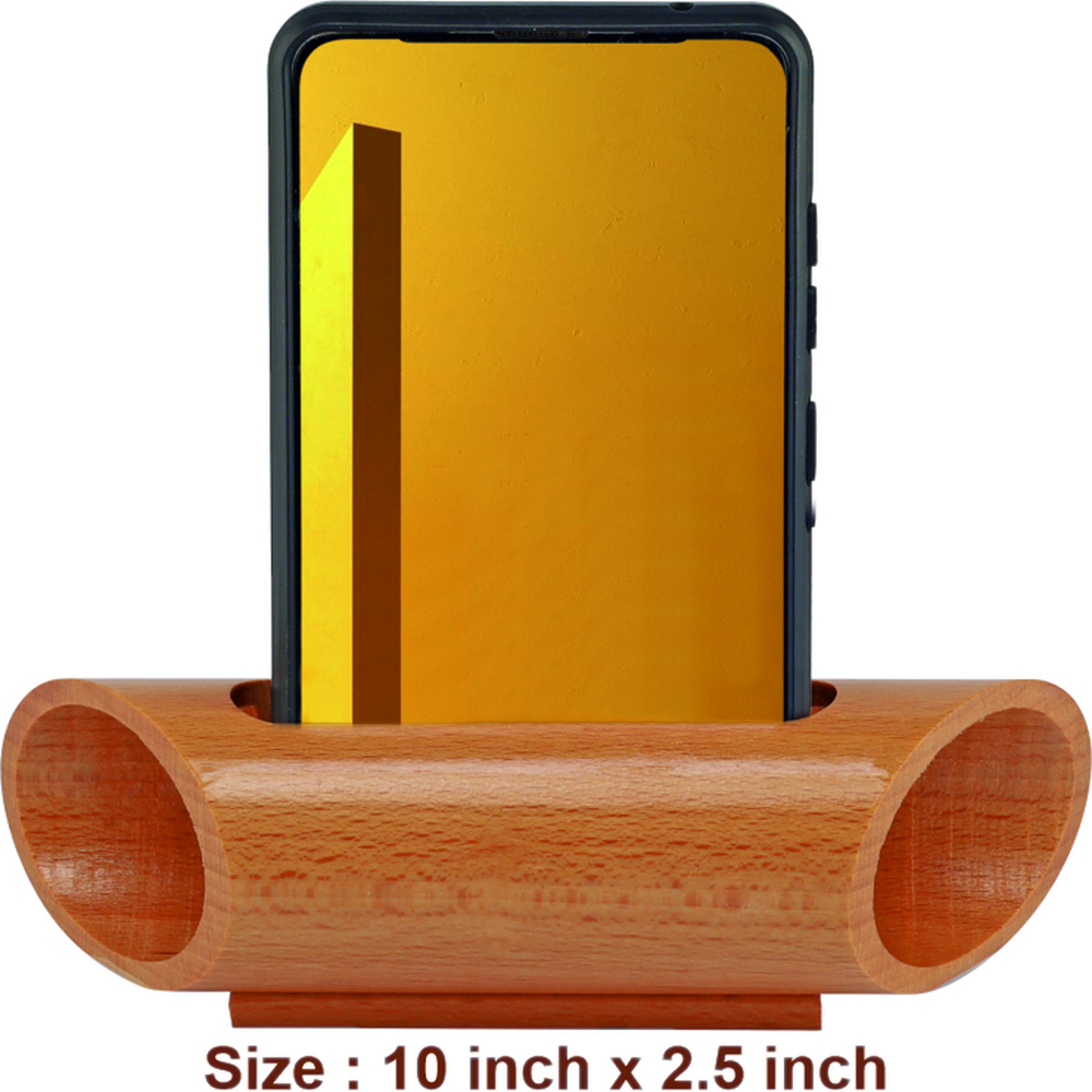 Wooden Bamboo Amplifier Speaker Dw 7008 - Color: Natural