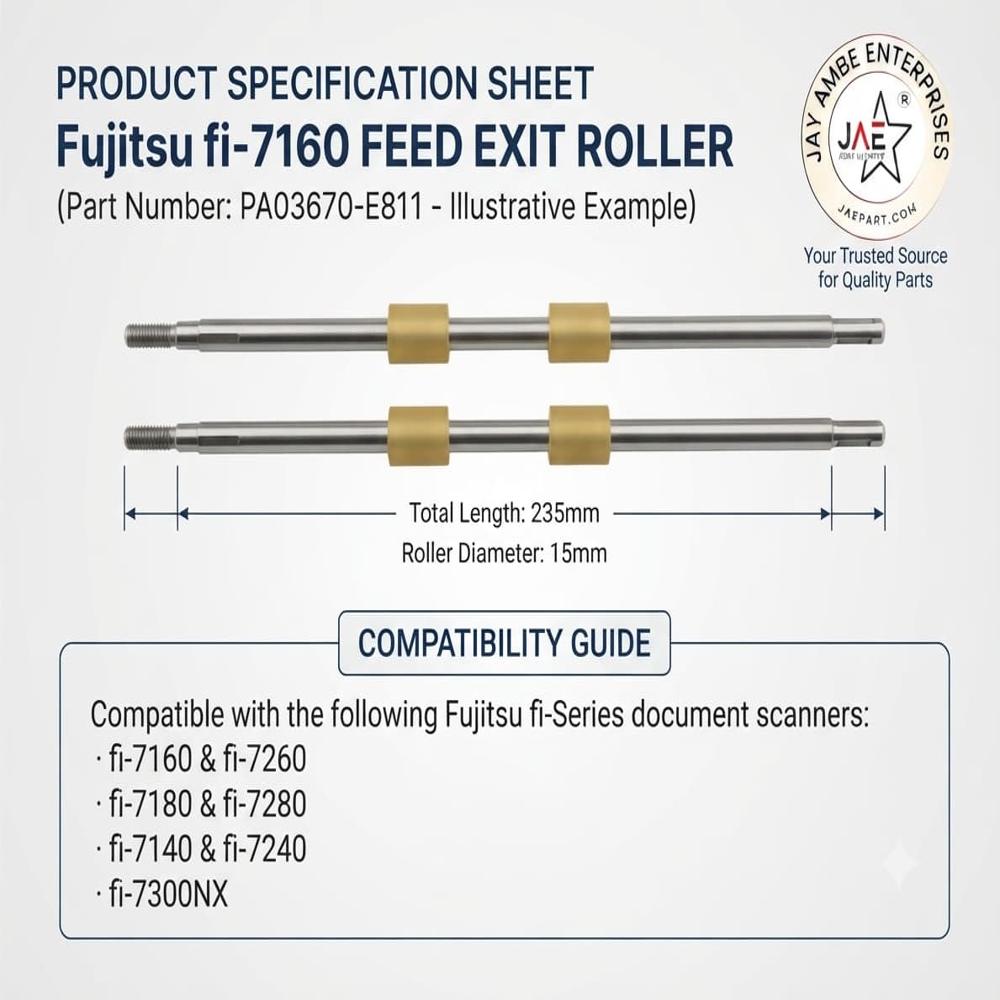FUJITSU FI-7160 FEED EXIT ROLLER