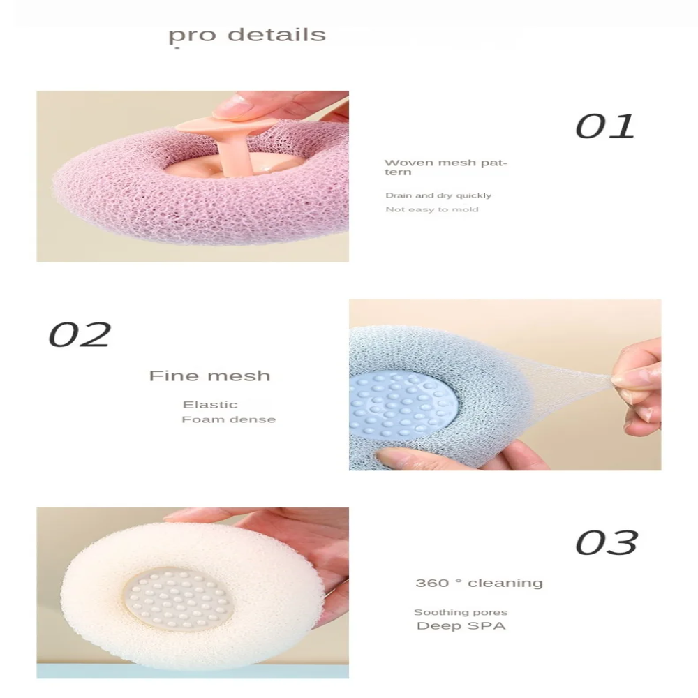 Body Bath Scrub Exfoliating Shower Loofah