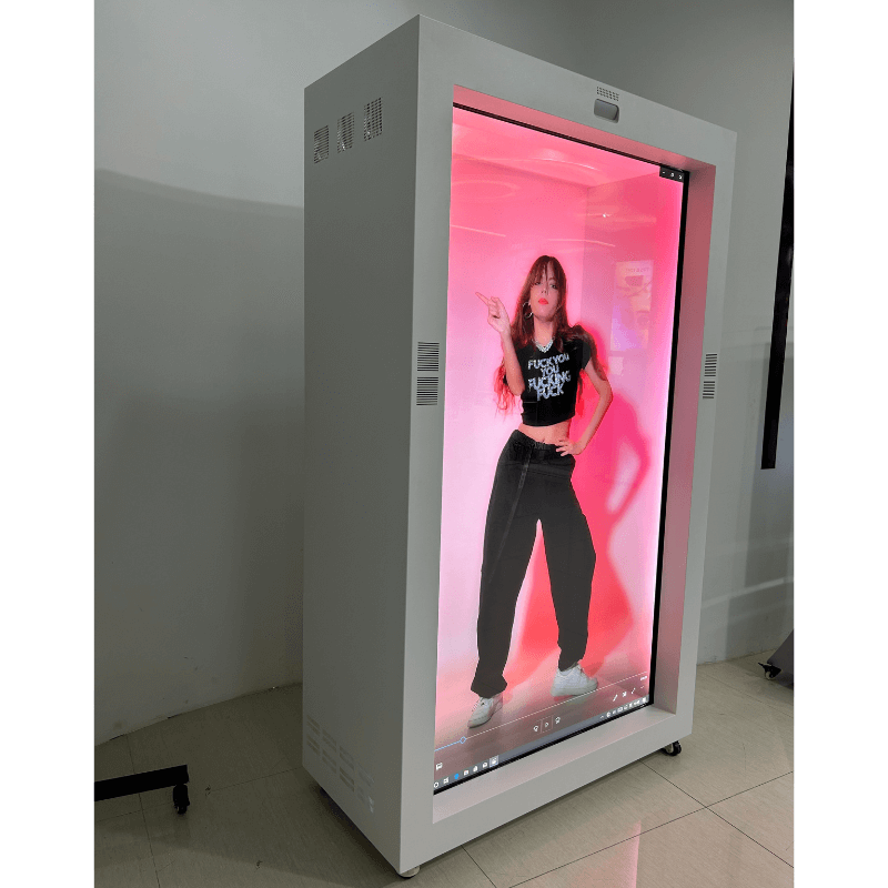86 Inch 3D Hologram Box 4K Transparent LCD Interactive Touch Screen Display