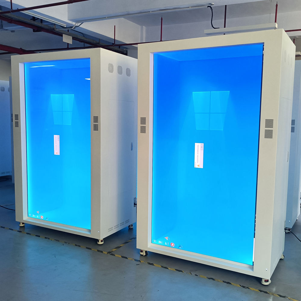 86 Inch 3D Hologram Box 4K Transparent LCD Interactive Touch Screen Display