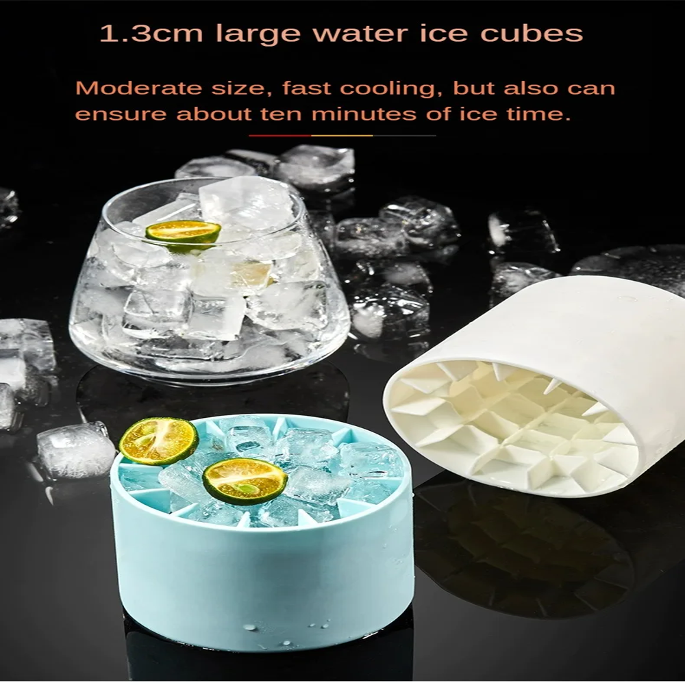 Silicone Ice Cubes Bucket Cylinder Ice Cube Making Mould