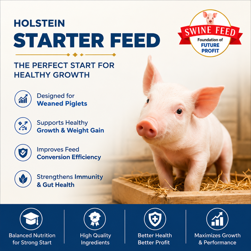 Holstein Pig Starter Feed 25kgfor Healthy Piglet Growth & Development - Admixture (%): 23