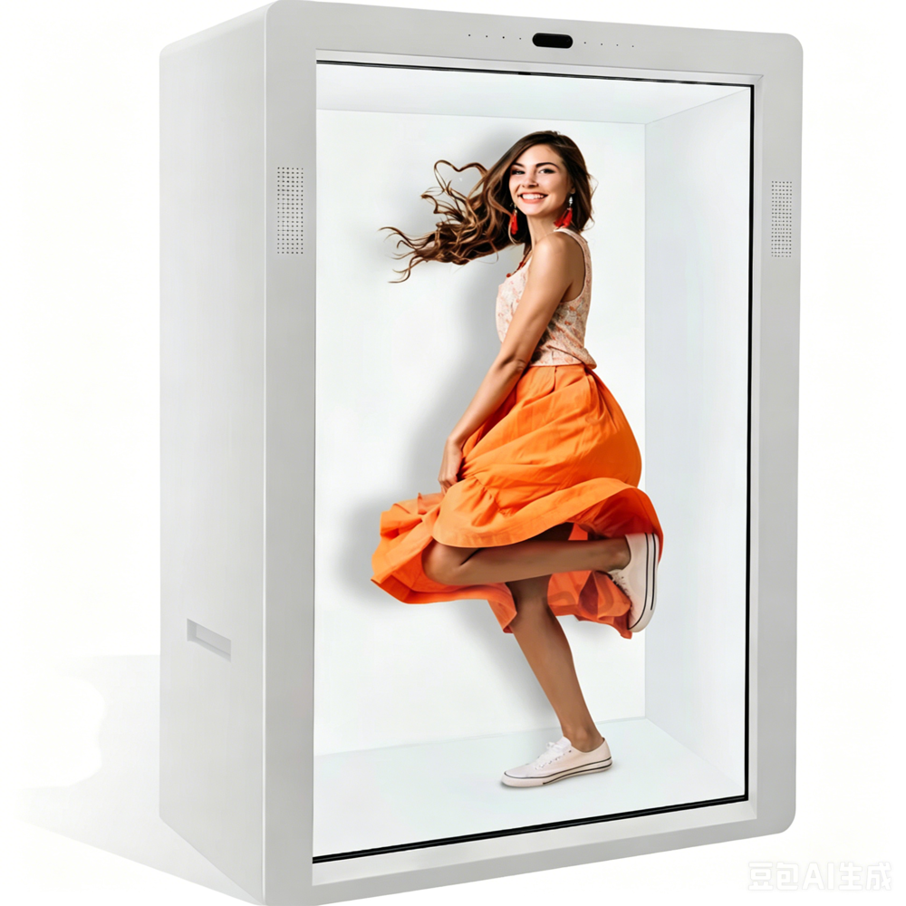 86 Inch 3D Holographic Product Showcase Transparent LCD Interactive Display