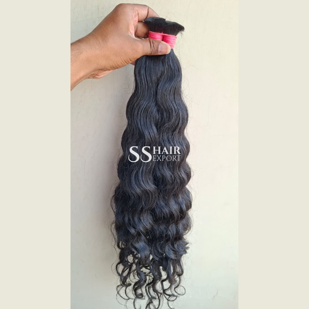 Afro Kinky Curly Bulk Human Hair Indian Hair Natural Unweft Weaving Braids