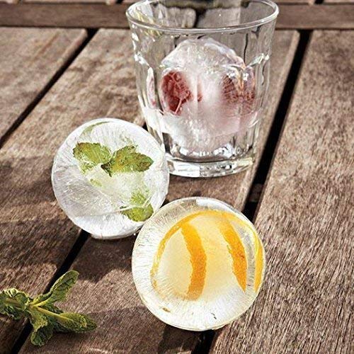 Premium Silicone Ice Ball Mold 4 Grid Round Ice Maker Tray