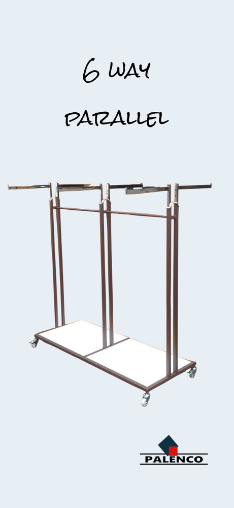 6 Way Parallel Garment Display Stand