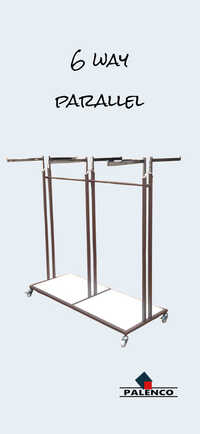 6 Way Parallel Garment Display Stand