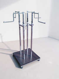 4 Way Stainless Steel Garment Display Stand