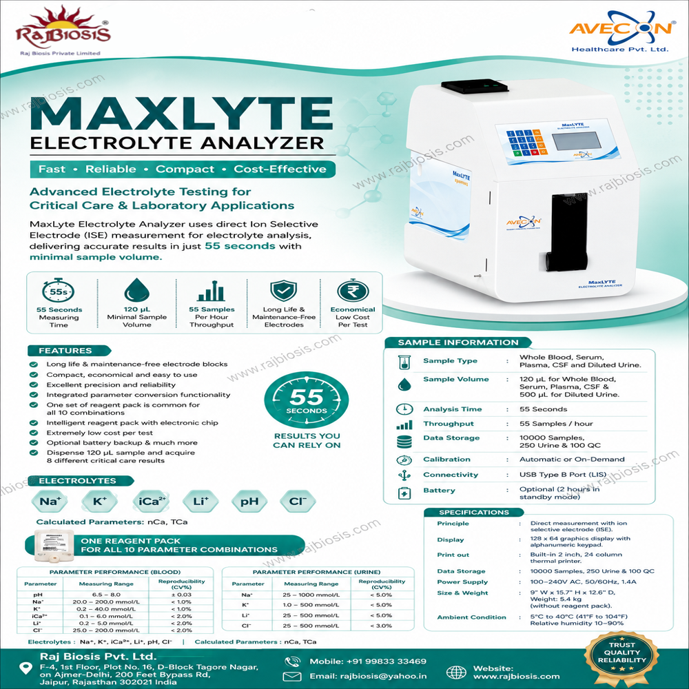 MaxLYTE Electrolyte Analyzer 