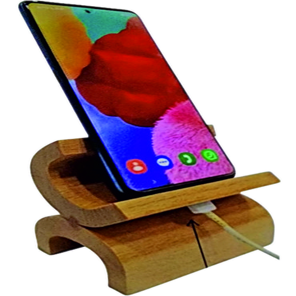 Natural Wooden (Bamboo) Pen Stand 7001 - Color: Narural